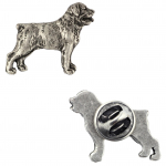 Rottweiler, Rott, Rottie - Dog brooch in a gift box, elegant pin, lapel pin for Art-Dog brand jacket h&otilde;be