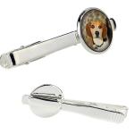 Beagle - tie clip in a box, stylish tie, personalized jewelry from the Art-Dog brand h&otilde;be