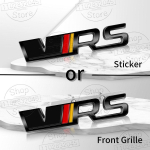 Metallist Autokleebised VRS Logo Octavia 2 3 Kamiq Kodiaq Karoq RS Superb Fabia Rapid Favorit VRS Embleem M&auml;rk Tarvikud Grille gray
