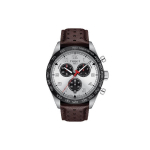 TISSOT 516 Kvartsmehhanismiga Meeste K&auml;ekell 45mm H&otilde;bedane sihver Nahast rihm T131.617.16.032.00 Silver Dial