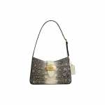 Coach Eliza 25 logoga sisalikuga reljeefne nahast &otilde;lakott, keskmine, naiste kotid, kuldsed naturaalsed kotid CR352-IMNAT Basic Set (Bag+Dust Bag)