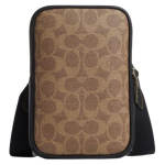 Coach Stanton 12 Klassikaline Monogramm T&otilde;mblukuga Mini &Otilde;la Crossbody Kott Meeste kotid Tume-Khaki CW364-QBNRX Basic Set (Bag+Dust Bag)