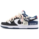 Nike Dunk Low top Skateboard Shoes Men's Black White Blue DD1391-400(Team57-) 44 white
