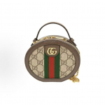 Gucci Ophidia Seeria Topelt G Logo Kett L&otilde;uend ja Nahk Lapitehnika K&auml;es kantav &Uuml;he &otilde;la Messengeri kott Mini Naiste Pruun Box(Basic Set+Box)