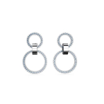 Swarovski &otilde;&otilde;nes suur ring dekoratiivsed kunstkristallist roodiumiga kaetud k&otilde;rvar&otilde;ngad naiste k&otilde;rvar&otilde;ngad H&otilde;be 5663503 Box (Random Color)