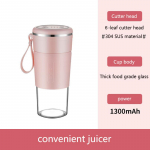 Kaasaskantav USB-taaslaetav mahlapress &Uuml;he nupuga Smart Start blender 300 ml mini k&ouml;&ouml;givilja- ja puuviljamahlapress