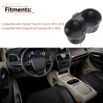 CHRYSLER TOWN COUNTRY DODGE GRAND CARAVAN 2011-2016 jaoks 1WV70DX9AA Auto Keskkonsooli K&auml;etoe Panipaik Joogihoidja Salong