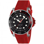 Gucci YA136309 Dive Musta sihverplaadiga Meeste k&auml;ekell 40mm punane