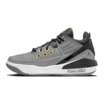 Jordan Max Aura 5 Comfortable Slip Resistant Cushioning Low top Children's Basketball Shoes Gray Teenagers DZ4352-007 35.5 gray