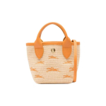 Longchamp Le Panier Pliage Logo Tikandiga Eemaldatav &Otilde;larihm P&otilde;hu tekstuuriga L&otilde;uend Mini &Otilde;la-Crossbody T&otilde;stekott Naiste Kotid 10206HCF222 Shopping Bag (Basic Set+Shopping Bag)