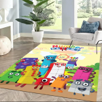 Numberplokkide seiklusruudu vaibad on suurep&auml;rane valik elutubade, magamistubade, kodu sisustuse ja kingituste jaoks. 80cmx120cm