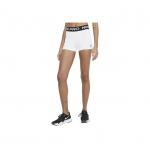 Nike Pro Logo Elastne V&ouml;&ouml;koht Kitsa L&otilde;ikega Spordip&uuml;ksid Naiste l&uuml;hikesed p&uuml;ksid Valge CZ9857-100 XS