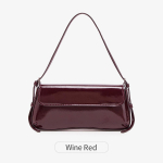 Fashi daamide l&auml;ikiv crossbody kott stiilne elegantne &otilde;lakott veinipunane v&auml;ike k&auml;ekott mitmek&uuml;lgne &uuml;hev&auml;rviline sidurikott