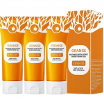 3 tk Oranži Ens&uuml;&uuml;mid Kooriv Helendav Geel Niisutav Silendav Pinguldab Poore Valgendav Helendav Kooriv Peeling Geel