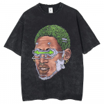 Meeste Hip Hop Streetwear T-s&auml;rk &Uuml;lem&otilde;&otilde;duline Vintage Portree Pea Graafiline Tr&uuml;kitud T-s&auml;rk Harajuku T-s&auml;rk Puuvillased Topid T-s&auml;rgid S mitmev&auml;rviline