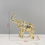 Metallk&auml;sit&ouml;&ouml; Kunstlik Loomakuju Kuldne L&auml;bil&otilde;ikeline L&otilde;vi Hobune Ol&uuml;fandi Kunst ja K&auml;sit&ouml;&ouml; Ehted Kodu Kaunistamine
