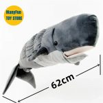 Realistlik kaili pehmem&auml;nguasi &ndash; Elutruu kaili t&auml;istopitud loom, Hammastega vaala pehmem&auml;nguasi, Simulatsioonvaala nukk kingitus