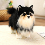 Simulatsioon Chihuahua koer pl&uuml;&uuml;sist m&auml;nguasi T&auml;idisega elutruu Pomeranian loomad Kutsikas t&auml;idisega nukk Kallistatav padi J&otilde;ulu s&uuml;nnip&auml;eva kingitus 35cm