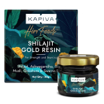Kapiva Shilajit/Shilajeet Kuldvaik - 20g | 500mg/portsjon | 40 portsjonit | Stimuleerib lihaskasvu ja vastupidavust | Sisaldab 24-karaadist kulda | 100% ajurveediline