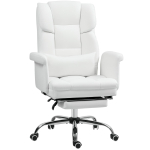 Ergonoomiline kontoritool, reguleeritava k&otilde;rgusega 48-56 cm, kallutatav seljatugi, jalatugi, valge 69 x 65 x 115 cm valge