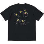 Uniqlo &times; Pokemoni koost&ouml;&ouml; SS25 Multikakujundus T&auml;hetr&uuml;kk L&otilde;tv l&otilde;ige &Uuml;mar kaelus L&uuml;hikesed varrukad T-s&auml;rk Meeste topid Must 480350-09 L gray