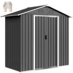 6,5 x 3,5 jalga metallist aiakuur - tumehall 194 x 107 x 191 cm