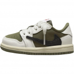 Travis Scott x Jordan Air Jordan 1 Pehmed ja mugavad madalad v&auml;ikelaste kingad Rohelised Imikutele ja v&auml;ikelastele DO5441-200 27 roheline