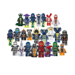 24 Ninja Minifiguuri komplekt Kai Jay Sensei Wu Meistri ehitusplokkidest m&auml;nguasjad 24 tk/komplekt