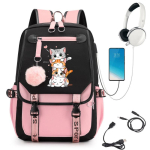 Kawaii Kassi Seljakott Anime &Otilde;pilaste Koolikott Multikas Raamatukott Reisi Seljakott V&auml;ljas Kott Laste Kingitus