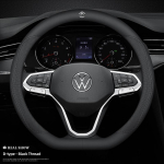 38cm Nappa Nahast Auto Roolikate Autotarvikud VW GTI Polo Golf Passat Tiguan Arteon Touareg CC Taigo Caddy jaoks
