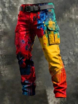 Y populaarsed meeste p&uuml;ksid retro kombinesoonid allikas uus punk meeste vabaajap&uuml;ksid 4XL red