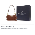 COACH Teri lehmanahast &otilde;lakott V&auml;ike Naiste Vintage Pruun CCE42-IME0S One Size 3 black