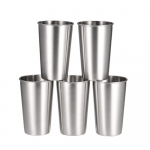 5 TK Roostevabast Terasest Pint Klaasi Tumbler Peo Telkimise Pikniku Reisikruus Tass