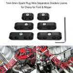 7 mm 8 mm s&uuml;&uuml;tek&uuml;&uuml;nla traadi eraldajad Chevy kangasteljed Fordile ja Moparile must