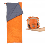 Lixada 190 * 75cm v&auml;litingimustes &uuml;mbrik magamiskott matkamine matkamine matkamine multifunktsionaalne &uuml;likerge 680g oranž