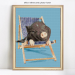T&auml;is&uuml;mmargune teemantmaal Loom Sea kivist mosaiik Teemanttikandid Ristpiste 20X30CM