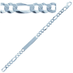 Les Tr&eacute;sors De Lily [H6583] - Bracelet Argent 'Identit&eacute;' - 21 cm 7 mm h&otilde;be