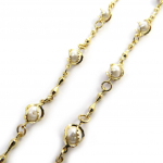 Les Tr&eacute;sors De Lily [N2761] &ndash; elevandiluust kullatud kaelakee  Sissi  (45 cm 6 mm) kuld