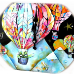Les Tr&eacute;sors De Lily [N5491] - Horloge Murale 'Allen Designs' montgolfi&egrave;re (30 cm) must