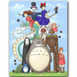 5d isetehtud teemantseinakaunistus K&auml;sitsi valmistatud Totoro maali ristpistes animatsioonipilt 20X30CM