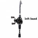Reisi&otilde;ngend Baitcasting &otilde;ngerull Combo teleskoopheitev &otilde;ngeritv 12+1BB p&uuml;&uuml;girull 1.8M Rod&Reel Left Hand