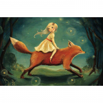 DIY teemantmaal  Cartoon Kids Animal Knight  tikandid ristpistes mosaiikkaunistus 20X30CM