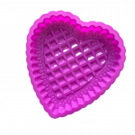 &Uuml;he armastusega s&uuml;damekujuline k&uuml;psetuspann DIY k&uuml;psetust&ouml;&ouml;riist koogivorm &Uuml;he auguga k&uuml;psetuspann roosa roosa v&auml;rv