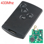 433Mhz 4 nupuga puldiga auto v&otilde;tmehoidja PCF7952 kiip sobib Koleos Renault Megane Scenic Laguna Clio jaoks