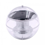 P&auml;ikeseenergial t&ouml;&ouml;tav LED-v&auml;rvimuutev valguslamp, mis ujub v&auml;lihoovi aiabasseini jaoks