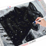 5D Teemanttikandid Hunt T&auml;isruudukujuline Talvine Teemantmaal Mosaiik Loomadekoratsioonid toale Full Round 20X30CM