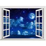 Teemantmaali aken t&auml;isnurkne puur ristpistes teemanttikandid maastik Kuu mosaiik n&auml;put&ouml;&ouml; k&auml;sitsi valmistatud kingitus Full Round 20X30CM punane