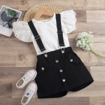 Lapsed Beebid T&uuml;drukud Suvised K&auml;rbse Varrukatega Topid Tugevad T-s&auml;rgid Kombinesoonid 2tk &Uuml;likonnad V&auml;ikelastele Lastele Vabaajar&otilde;ivaste komplektid 120