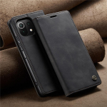 11 Lite 5G NE &uuml;mbris Xiaomi Mi 11 Lite 5G NE 11i &uuml;mbris Funda Xiomi 11 11T 12 Pro nahast rahakoti CASEME klappkaartide pesa jaoks Xiaomi Mi 11 Lite 5G must