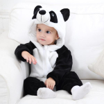 Beebimultikad vasts&uuml;ndinud kapuutsiga imikute riided poistele t&uuml;drukutele pidžaamad loomad kost&uuml;&uuml;m Panda kost&uuml;&uuml;mid flanellist beebip&uuml;ksid 6-9m